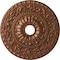 Ekena Millwork Vaduz Ceiling Medallion (Canopies up to 3 1/2"), 23 1/2"OD x 3 1/2"ID x 2 1/8"P, Polished Copper CM23VAPOS - alternate 1